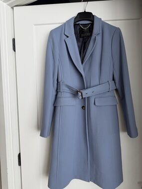 J. Crew Powder Blue Belted Icon Trench Coat